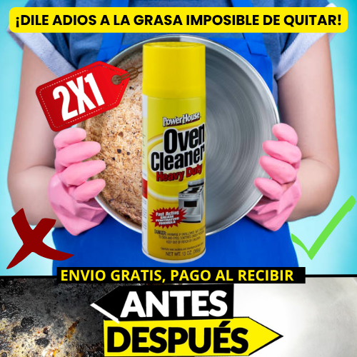PROMO 2X1: OVEN CLEANER™ - ESPUMA QUITA GRASA