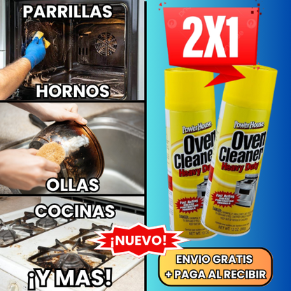 PROMO 2X1: OVEN CLEANER™ - ESPUMA QUITA GRASA