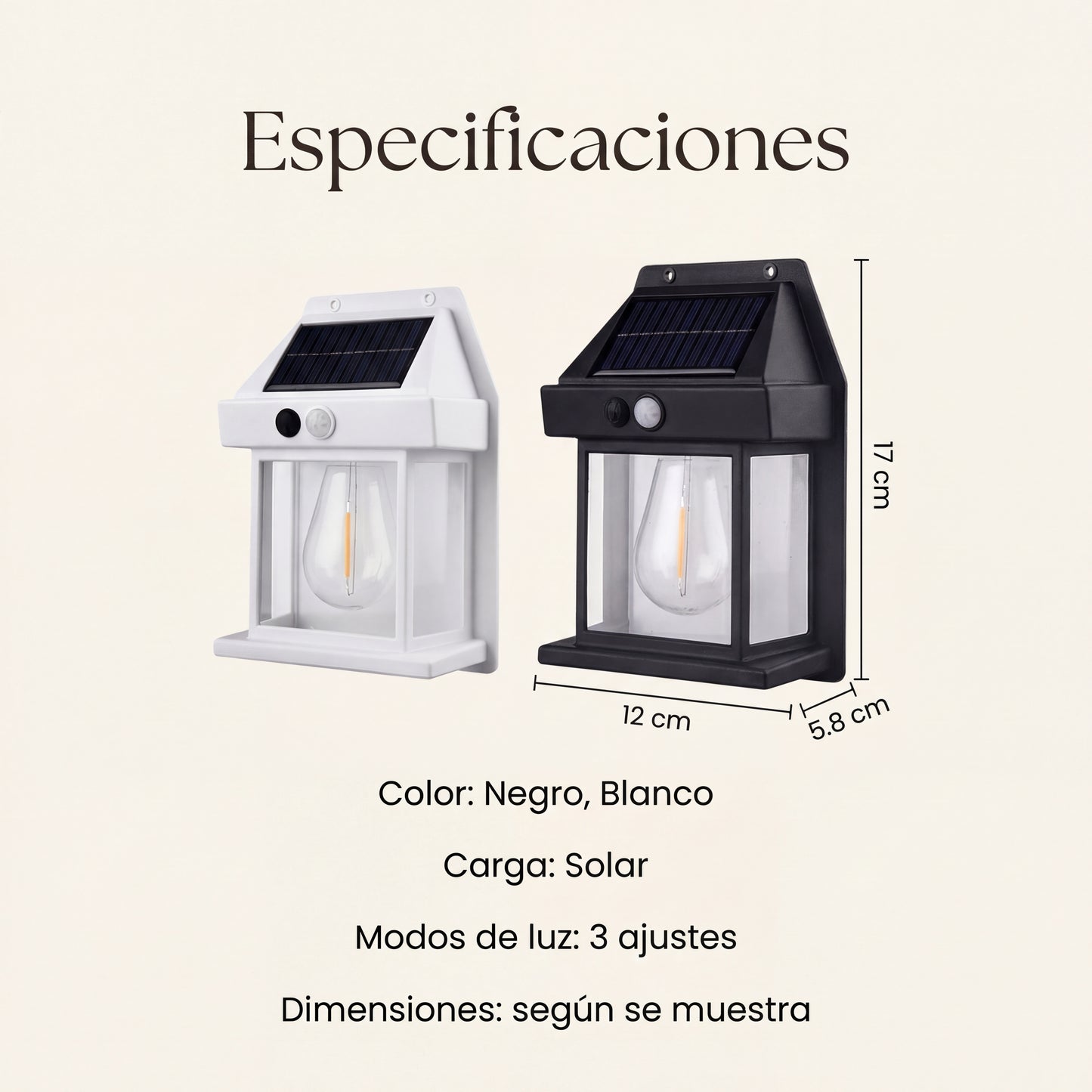 Promo 2x1: Farol Led Solar con Sensor de Movimiento