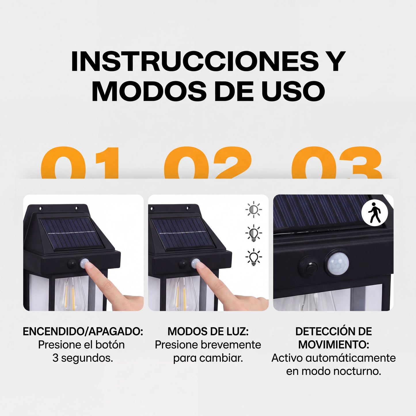Promo 2x1: Farol Led Solar con Sensor de Movimiento