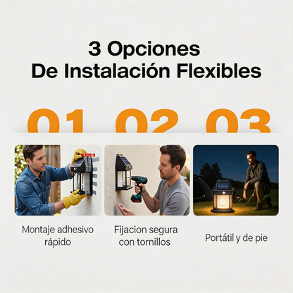 Promo 2x1: Farol Led Solar con Sensor de Movimiento