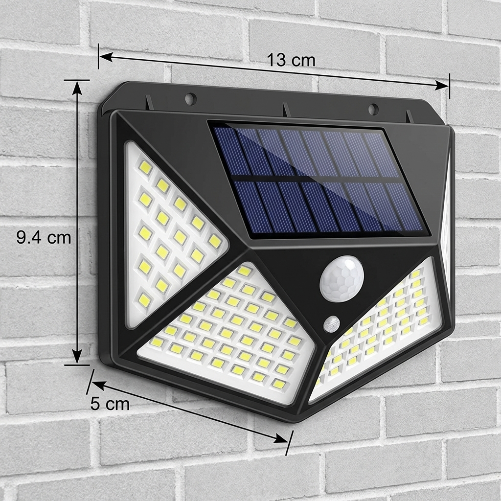 Promo 2x1: Lampara Solar 100 LED con Sensor de Movimiento